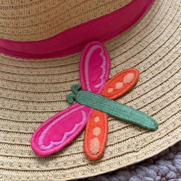 Gymboree Kid Girl Large Brim Straw Hat 🌺 Size 8 Years and Up - Picture 4 of 7